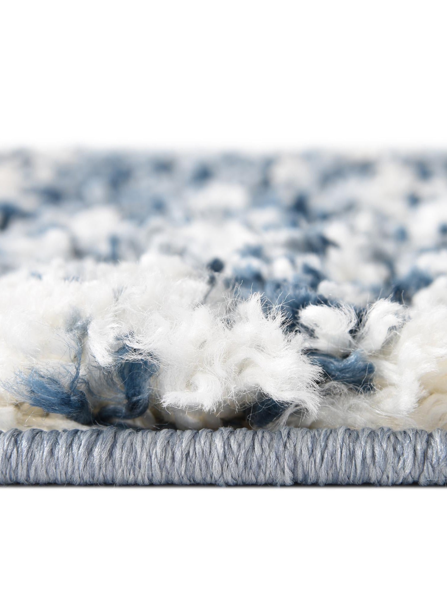 Blue 2' 7 x 12' Serenity Shag Runner Area Rug Thick Soft Touch Fluffy & Plush Shaggy Pile Carpet for Living Rooms, Kitchen, Bedrooms, Office, Dorms for Sale at Rug Engine