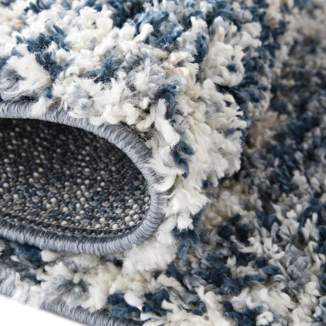 Blue 2' 7 x 12' Serenity Shag Runner Area Rug Thick Soft Touch Fluffy & Plush Shaggy Pile