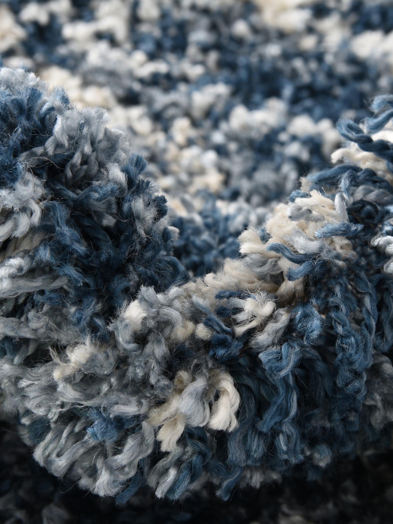 Blue 2' 7 x 12' Serenity Shag Runner Area Rug Thick Soft Touch Fluffy & Plush Shaggy Pile Carpet for Living Rooms, Kitchen, Bedrooms, Office, Dorms for Sale at Rug Engine