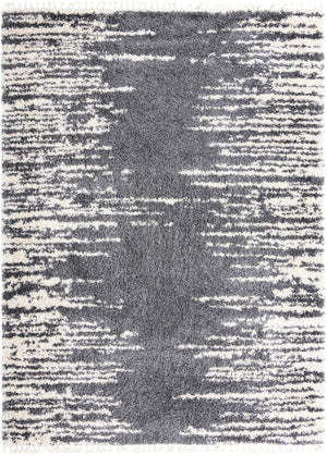 Gray 10' x 14' Serenity Shag Rectangle Area Rug Thick Soft Touch Fluffy & Plush Shaggy Pile