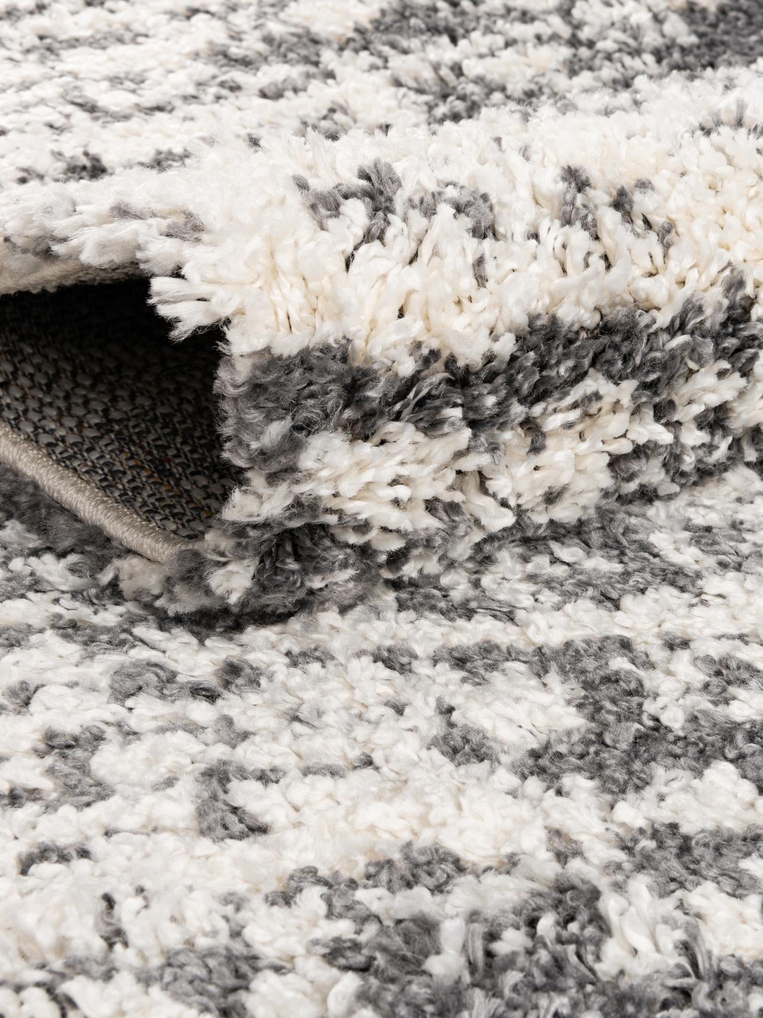 Gray 7' x 7' Serenity Shag Round Area Rug Thick Soft Touch Fluffy & Plush Shaggy Pile Carpet for Living Rooms, Kitchen, Bedrooms, Office, Dorms for Sale at Rug Engine