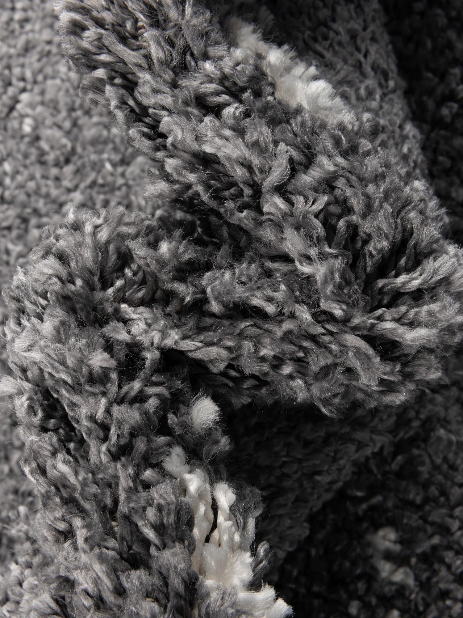 Gray 10' x 10' Serenity Shag Round Area Rug Thick Soft Touch Fluffy & Plush Shaggy Pile Carpet for Living Rooms, Kitchen, Bedrooms, Office, Dorms for Sale at Rug Engine