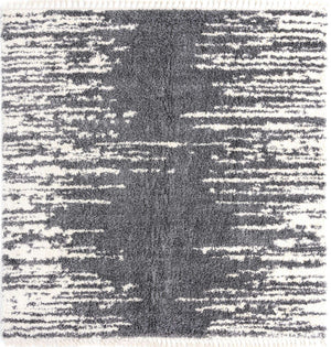 Gray 10' x 10' Serenity Shag Square Area Rug Thick Soft Touch Fluffy & Plush Shaggy Pile