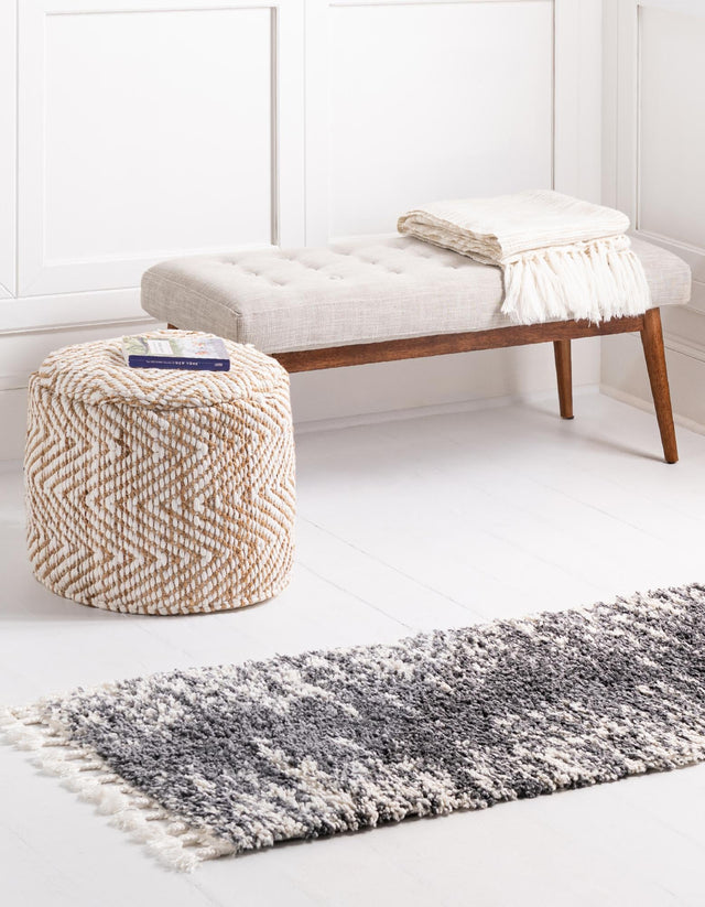 Gray 2' 7 x 12' Serenity Shag Runner Area Rug Thick Soft Touch Fluffy & Plush Shaggy Pile