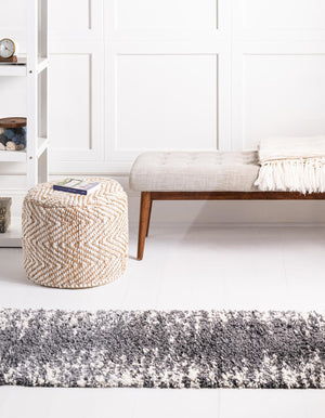 Gray 2' 7 x 12' Serenity Shag Runner Area Rug Thick Soft Touch Fluffy & Plush Shaggy Pile