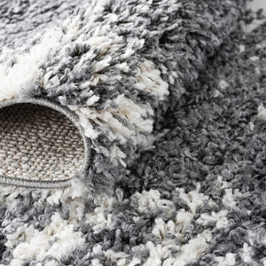 Gray 2' 7 x 12' Serenity Shag Runner Area Rug Thick Soft Touch Fluffy & Plush Shaggy Pile