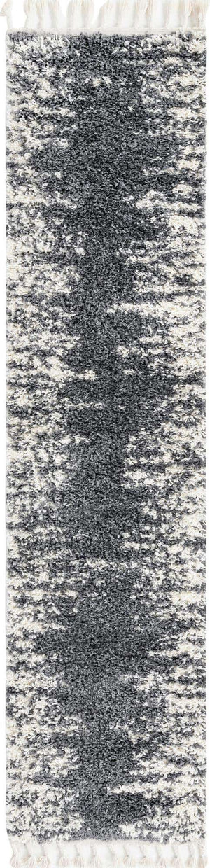 Gray 2' x 8' Serenity Shag Runner Area Rug Thick Soft Touch Fluffy & Plush Shaggy Pile