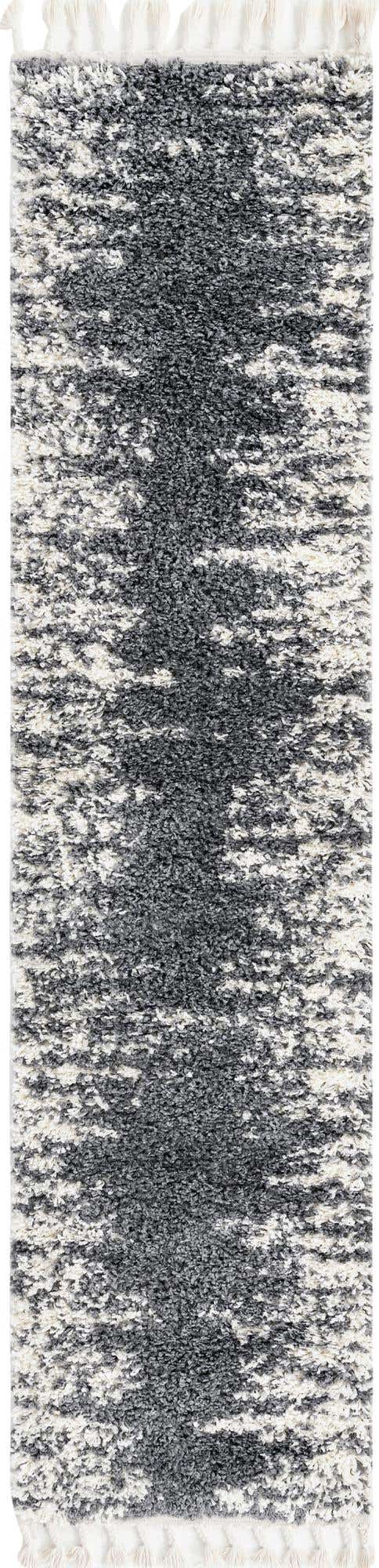 Gray 2' x 8' Serenity Shag Runner Area Rug Thick Soft Touch Fluffy & Plush Shaggy Pile