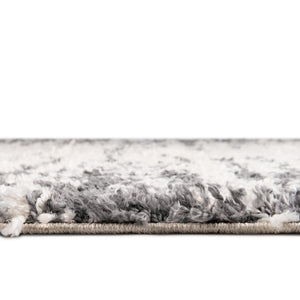 White 5' 3 x 8' Serenity Shag Rectangle Area Rug Thick Soft Touch Fluffy & Plush Shaggy Pile