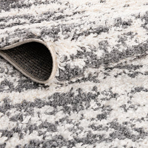 White 7' 10 x 10' Serenity Shag Rectangle Area Rug Thick Soft Touch Fluffy & Plush Shaggy Pile