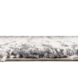 White 7' x 7' Serenity Shag Round Area Rug Thick Soft Touch Fluffy & Plush Shaggy Pile