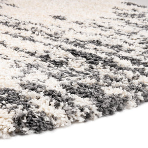 White 7' x 7' Serenity Shag Round Area Rug Thick Soft Touch Fluffy & Plush Shaggy Pile