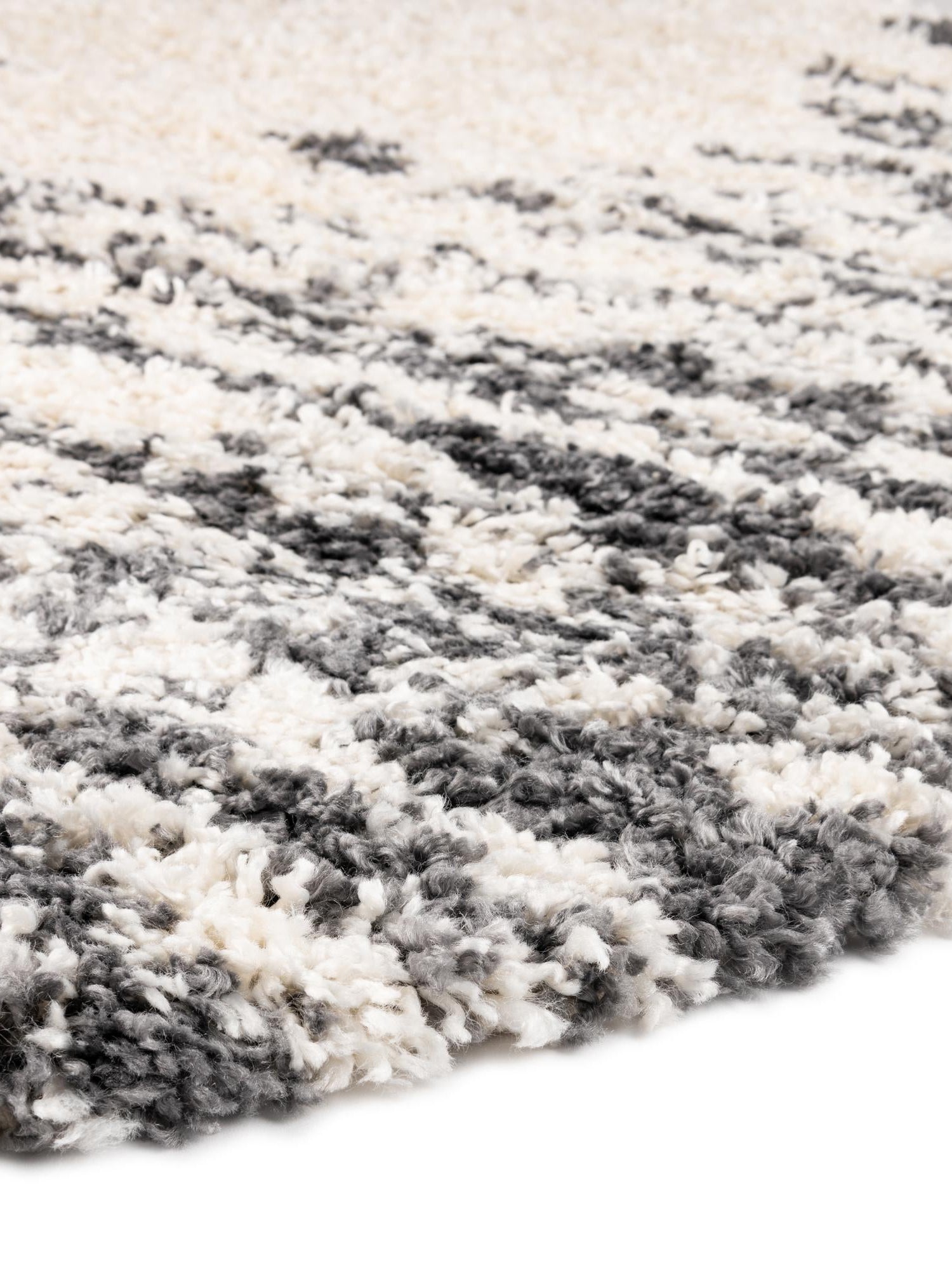 White 3' 3 x 3' 3 Serenity Shag Round Area Rug Thick Soft Touch Fluffy & Plush Shaggy Pile Carpet for Living Rooms, Kitchen, Bedrooms, Office, Dorms for Sale at Rug Engine