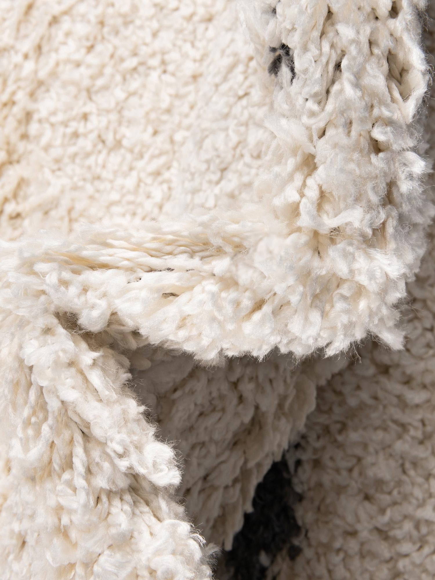 White 3' 3 x 3' 3 Serenity Shag Round Area Rug Thick Soft Touch Fluffy & Plush Shaggy Pile Carpet for Living Rooms, Kitchen, Bedrooms, Office, Dorms for Sale at Rug Engine