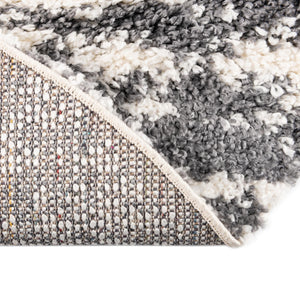 White 3' 3 x 3' 3 Serenity Shag Round Area Rug Thick Soft Touch Fluffy & Plush Shaggy Pile