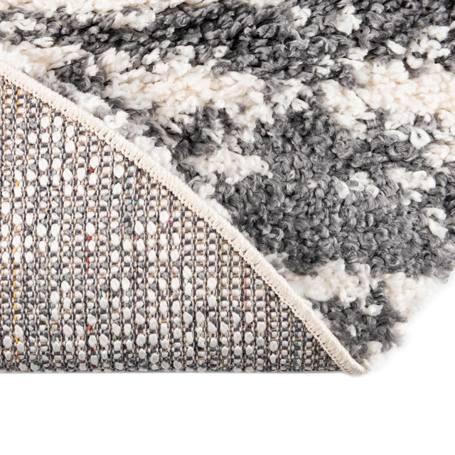 White 3' 3 x 3' 3 Serenity Shag Round Area Rug Thick Soft Touch Fluffy & Plush Shaggy Pile