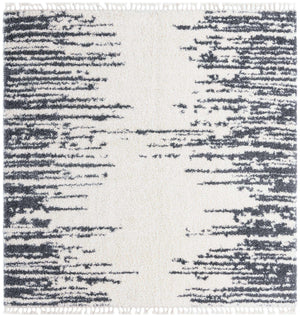 White 10' x 10' Serenity Shag Square Area Rug Thick Soft Touch Fluffy & Plush Shaggy Pile