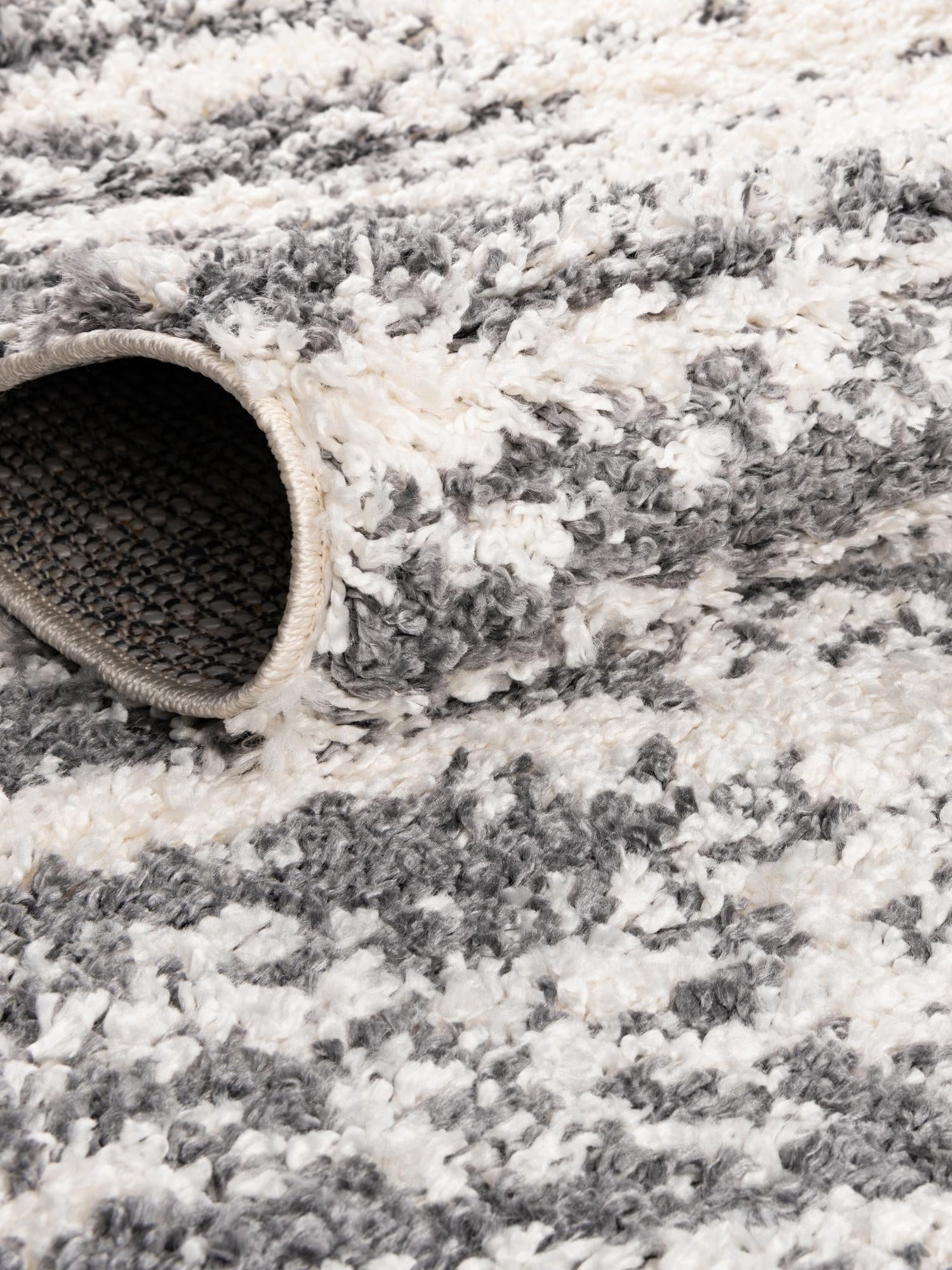 White 5' 3 x 8' Serenity Shag Oval Area Rug Thick Soft Touch Fluffy & Plush Shaggy Pile Carpet for Living Rooms, Kitchen, Bedrooms, Office, Dorms for Sale at Rug Engine