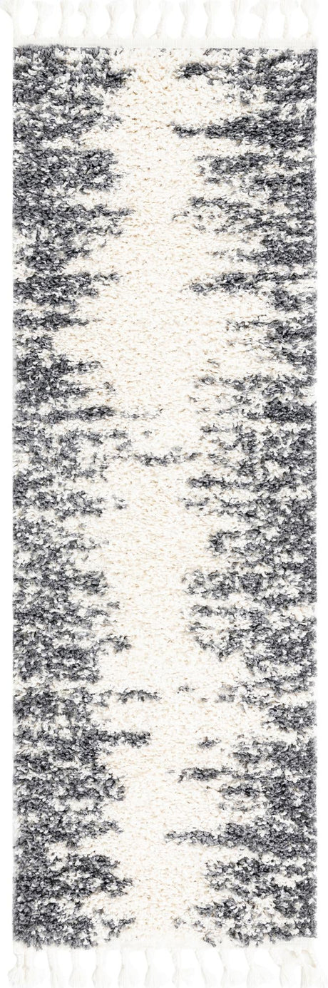 White 2' x 6' Serenity Shag Runner Area Rug Thick Soft Touch Fluffy & Plush Shaggy Pile Carpet for Living Rooms, Kitchen, Bedrooms, Office, Dorms for Sale at Rug Engine