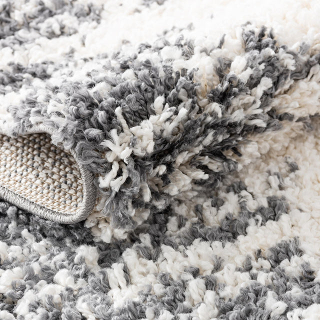 White 2' x 8' Serenity Shag Runner Area Rug Thick Soft Touch Fluffy & Plush Shaggy Pile