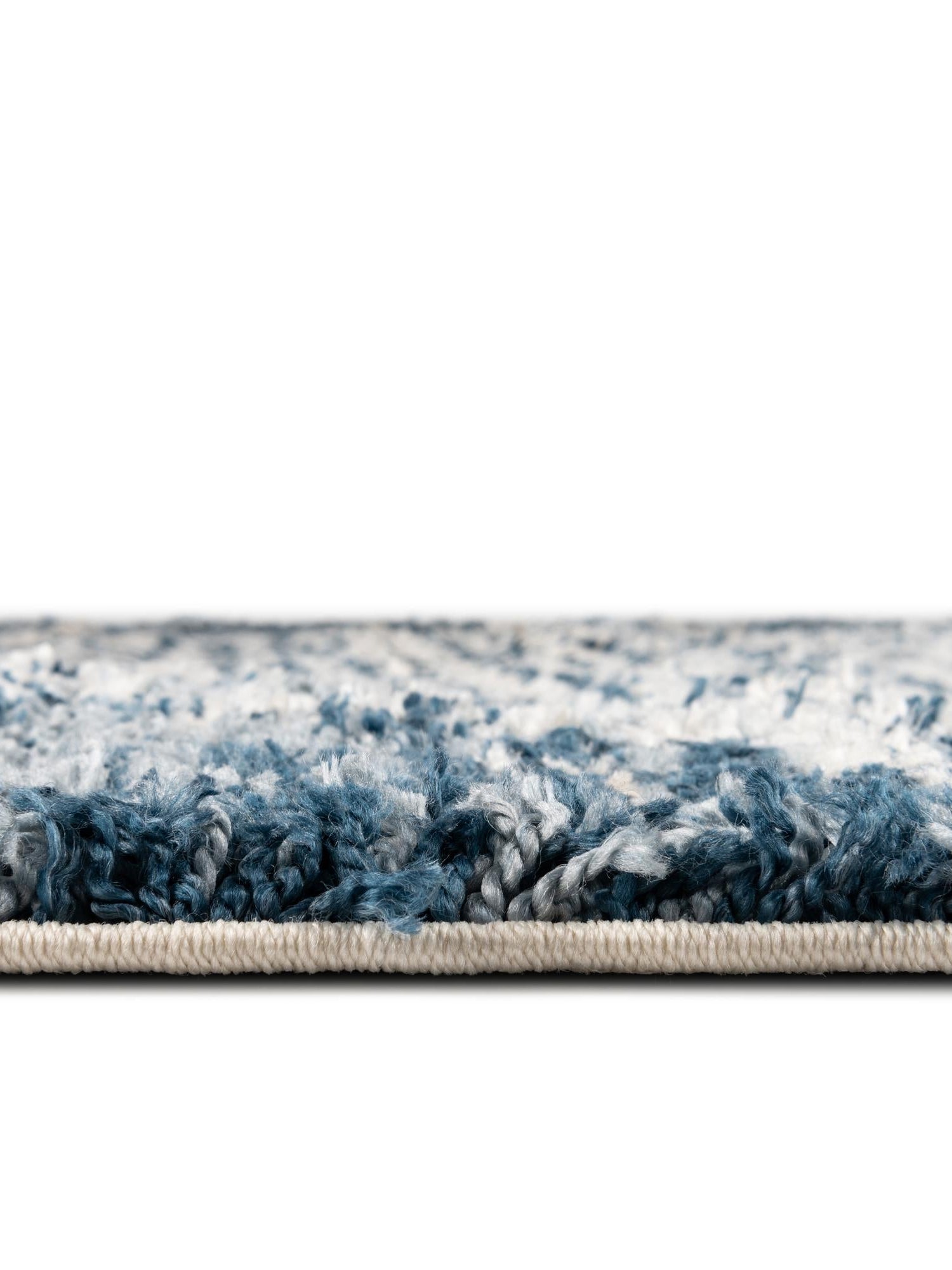 Blue 10' x 10' Serenity Shag Round Area Rug Thick Soft Touch Fluffy & Plush Shaggy Pile Carpet for Living Rooms, Kitchen, Bedrooms, Office, Dorms for Sale at Rug Engine