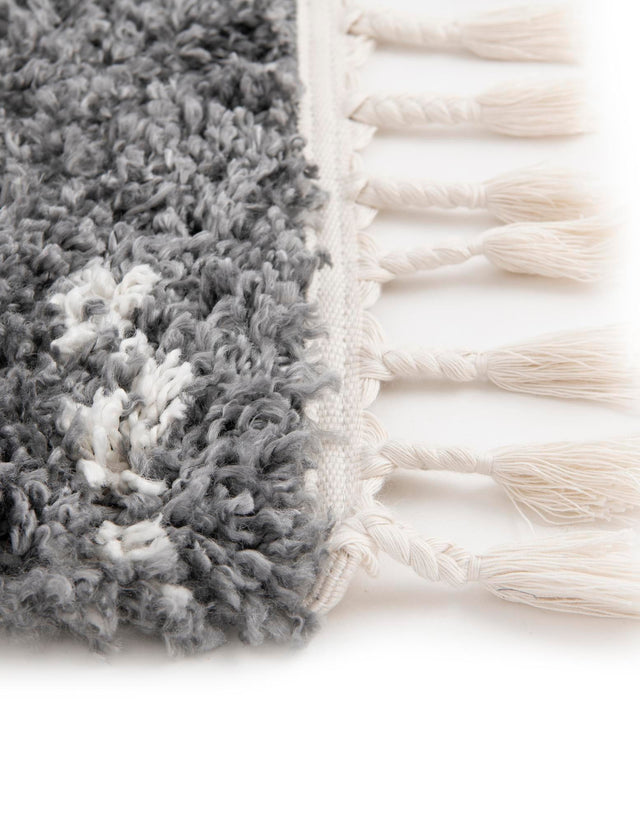 Gray 7' 10 x 10' Serenity Shag Rectangle Area Rug Thick Soft Touch Fluffy & Plush Shaggy Pile