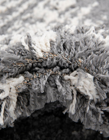 Gray 5' 3 x 8' Serenity Shag Rectangle Area Rug Thick Soft Touch Fluffy & Plush Shaggy Pile Carpet for Living Rooms, Kitchen, Bedrooms, Office, Dorms for Sale at Rug Engine