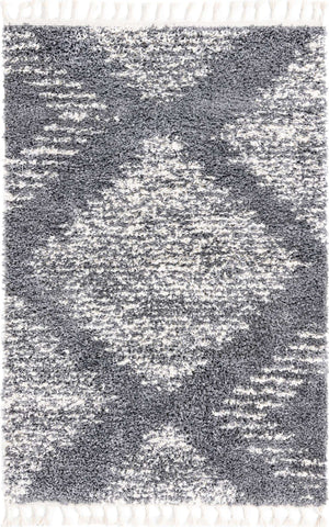 Gray 4' x 6' Serenity Shag Rectangle Area Rug Thick Soft Touch Fluffy & Plush Shaggy Pile Carpet for Living Rooms, Kitchen, Bedrooms, Office, Dorms for Sale at Rug Engine