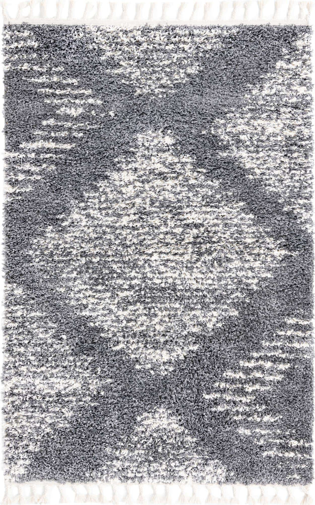 Gray 4' x 6' Serenity Shag Rectangle Area Rug Thick Soft Touch Fluffy & Plush Shaggy Pile Carpet for Living Rooms, Kitchen, Bedrooms, Office, Dorms for Sale at Rug Engine