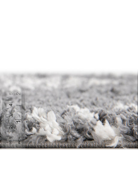 Gray 7' 10 x 7' 10 Serenity Shag Square Area Rug Thick Soft Touch Fluffy & Plush Shaggy Pile Carpet for Living Rooms, Kitchen, Bedrooms, Office, Dorms for Sale at Rug Engine