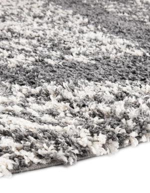 Gray 5' 3 x 8' Serenity Shag Oval Area Rug Thick Soft Touch Fluffy & Plush Shaggy Pile