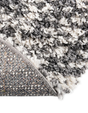 Gray 5' 3 x 8' Serenity Shag Oval Area Rug Thick Soft Touch Fluffy & Plush Shaggy Pile