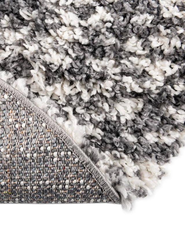 Gray 5' 3 x 8' Serenity Shag Oval Area Rug Thick Soft Touch Fluffy & Plush Shaggy Pile
