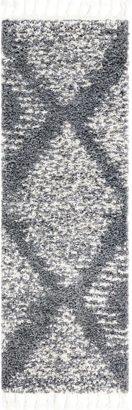 Gray 2' x 6' Serenity Shag Runner Area Rug Thick Soft Touch Fluffy & Plush Shaggy Pile