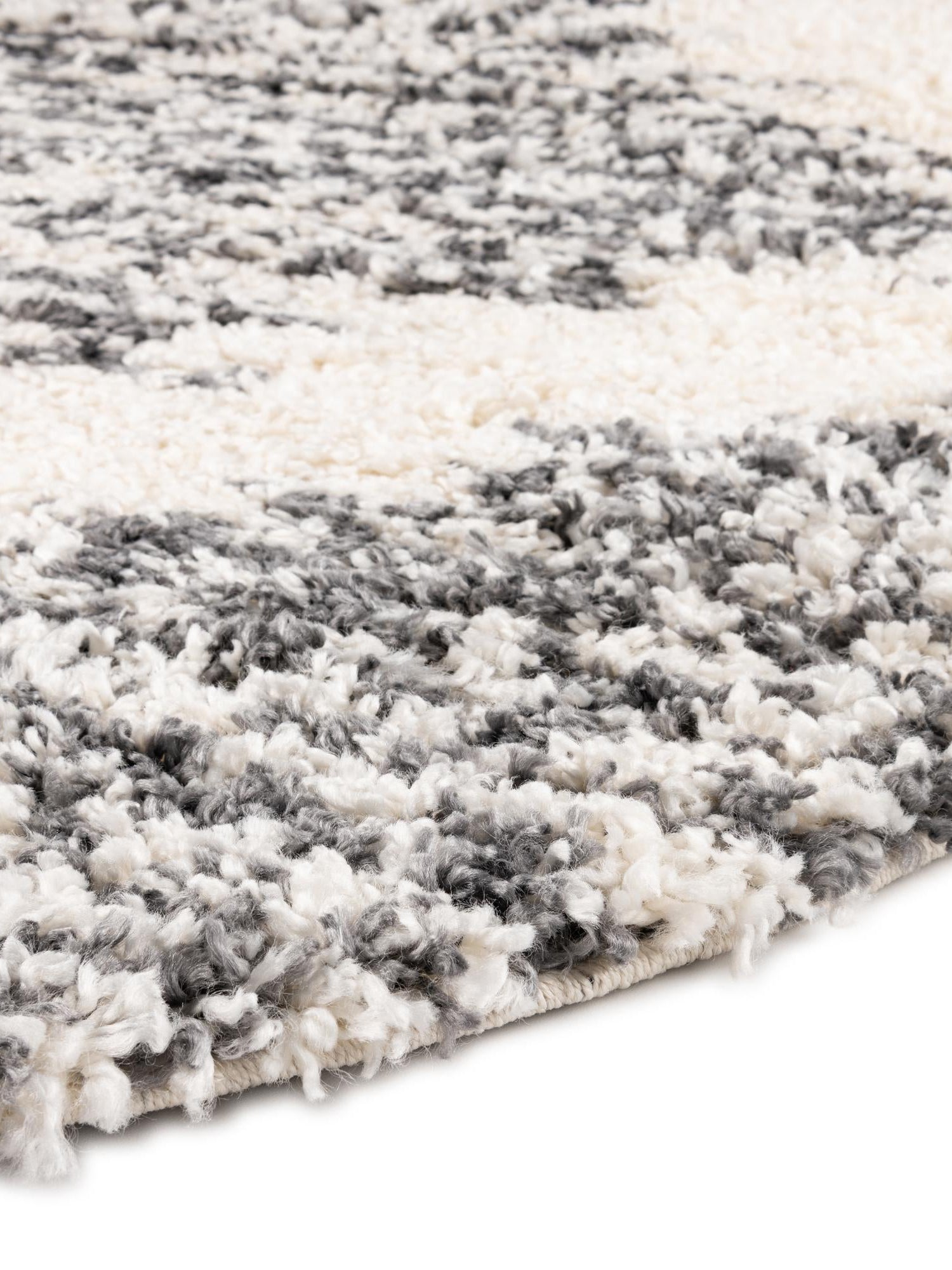 White 7' x 7' Serenity Shag Round Area Rug Thick Soft Touch Fluffy & Plush Shaggy Pile Carpet for Living Rooms, Kitchen, Bedrooms, Office, Dorms for Sale at Rug Engine