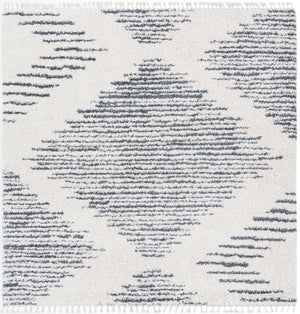 White 10' x 10' Serenity Shag Square Area Rug Thick Soft Touch Fluffy & Plush Shaggy Pile