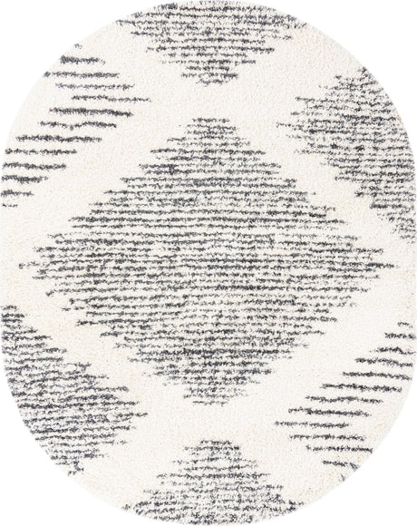 White 7' 10 x 10' Serenity Shag Oval Area Rug Thick Soft Touch Fluffy & Plush Shaggy Pile Carpet for Living Rooms, Kitchen, Bedrooms, Office, Dorms for Sale at Rug Engine