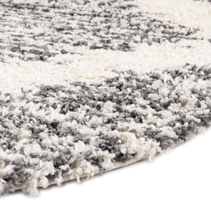 White 5' 3 x 8' Serenity Shag Oval Area Rug Thick Soft Touch Fluffy & Plush Shaggy Pile