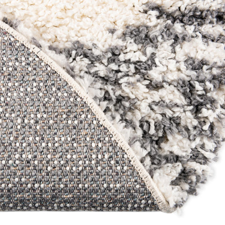 White 5' 3 x 8' Serenity Shag Oval Area Rug Thick Soft Touch Fluffy & Plush Shaggy Pile Carpet for Living Rooms, Kitchen, Bedrooms, Office, Dorms for Sale at Rug Engine