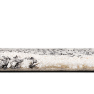 White 2' x 8' Serenity Shag Runner Area Rug Thick Soft Touch Fluffy & Plush Shaggy Pile