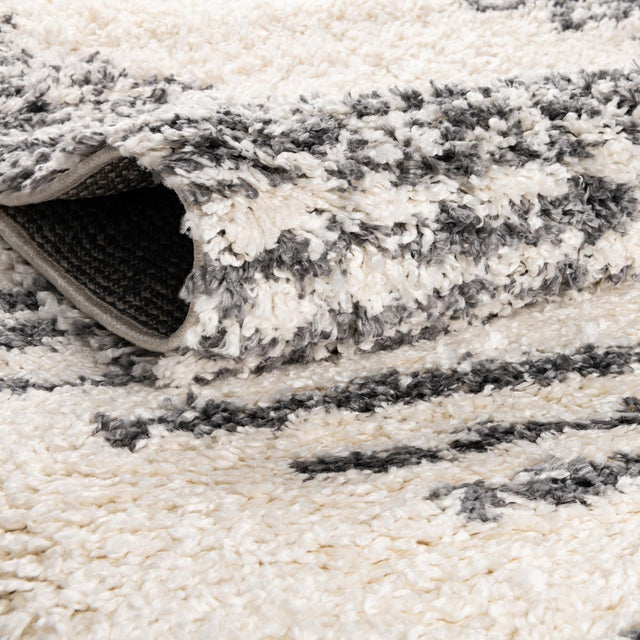 White 2' x 8' Serenity Shag Runner Area Rug Thick Soft Touch Fluffy & Plush Shaggy Pile