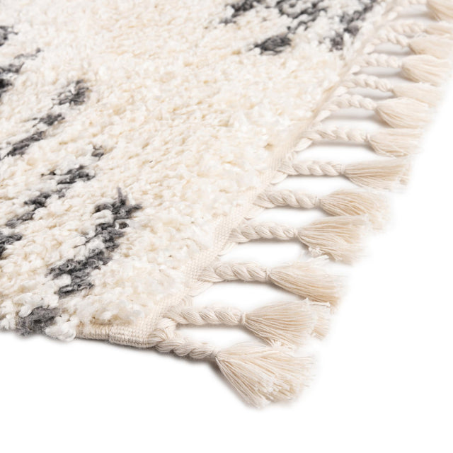 White 2' x 8' Serenity Shag Runner Area Rug Thick Soft Touch Fluffy & Plush Shaggy Pile