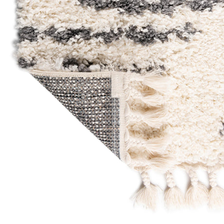White 2' x 8' Serenity Shag Runner Area Rug Thick Soft Touch Fluffy & Plush Shaggy Pile