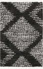 Black and White 5' 3 x 8' Serenity Shag Rectangle Area Rug Thick Soft Touch Fluffy & Plush Shaggy Pile