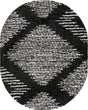 Black and White 7' 10 x 10' Serenity Shag Oval Area Rug Thick Soft Touch Fluffy & Plush Shaggy Pile Carpet for Living Rooms, Kitchen, Bedrooms, Office, Dorms for Sale at Rug Engine