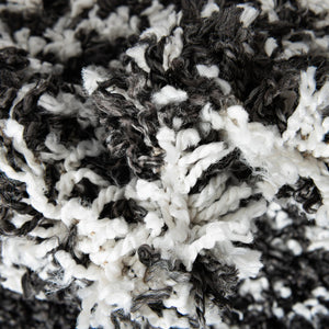 Black and White 2' 7 x 12' Serenity Shag Runner Area Rug Thick Soft Touch Fluffy & Plush Shaggy Pile Carpet for Living Rooms, Kitchen, Bedrooms, Office, Dorms for Sale at Rug Engine