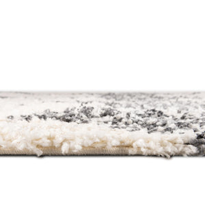 White 5' 3 x 8' Serenity Shag Rectangle Area Rug Thick Soft Touch Fluffy & Plush Shaggy Pile