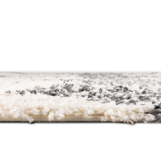 White 5' 3 x 8' Serenity Shag Rectangle Area Rug Thick Soft Touch Fluffy & Plush Shaggy Pile