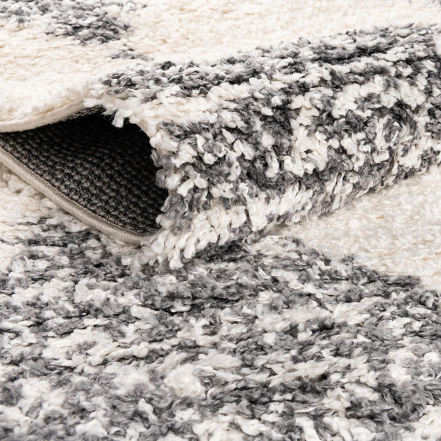 White 5' 3 x 8' Serenity Shag Rectangle Area Rug Thick Soft Touch Fluffy & Plush Shaggy Pile