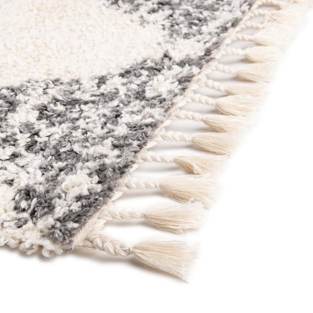 White 9' x 12' Serenity Shag Rectangle Area Rug Thick Soft Touch Fluffy & Plush Shaggy Pile